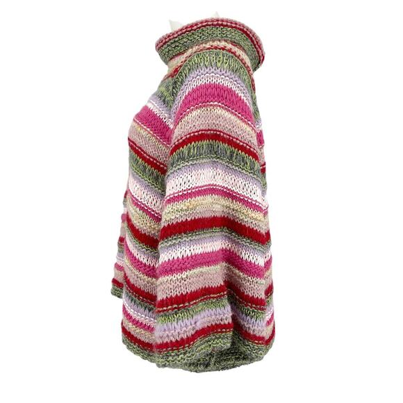 By Anthropologie Candice Bell Sleeve Striped Alpaca Wool Sweater Size XS/Small - Picture 10 of 15